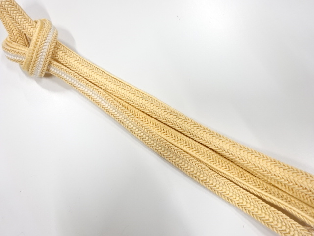 正絹　撚り房　手組帯締め